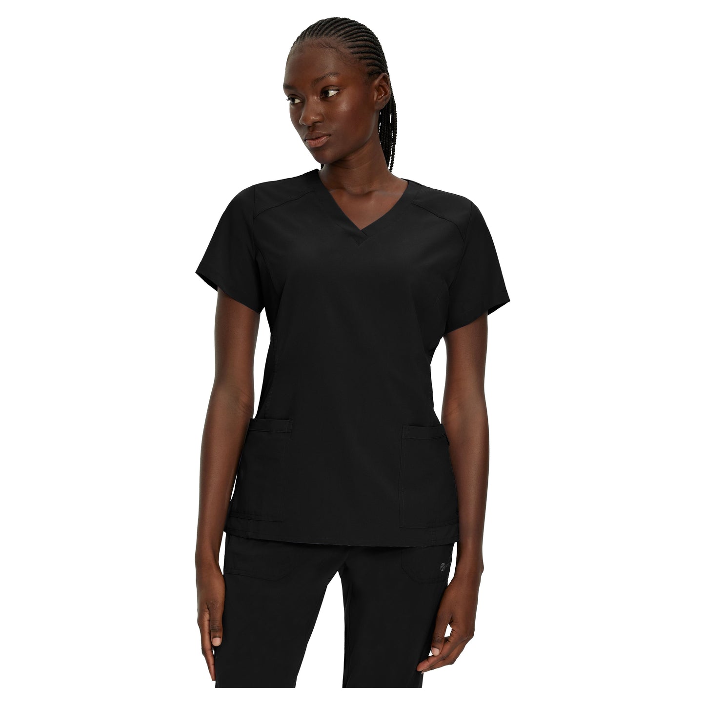 White Cross FIT Women's 2-Pocket V-Neck Scrub Top - SALE