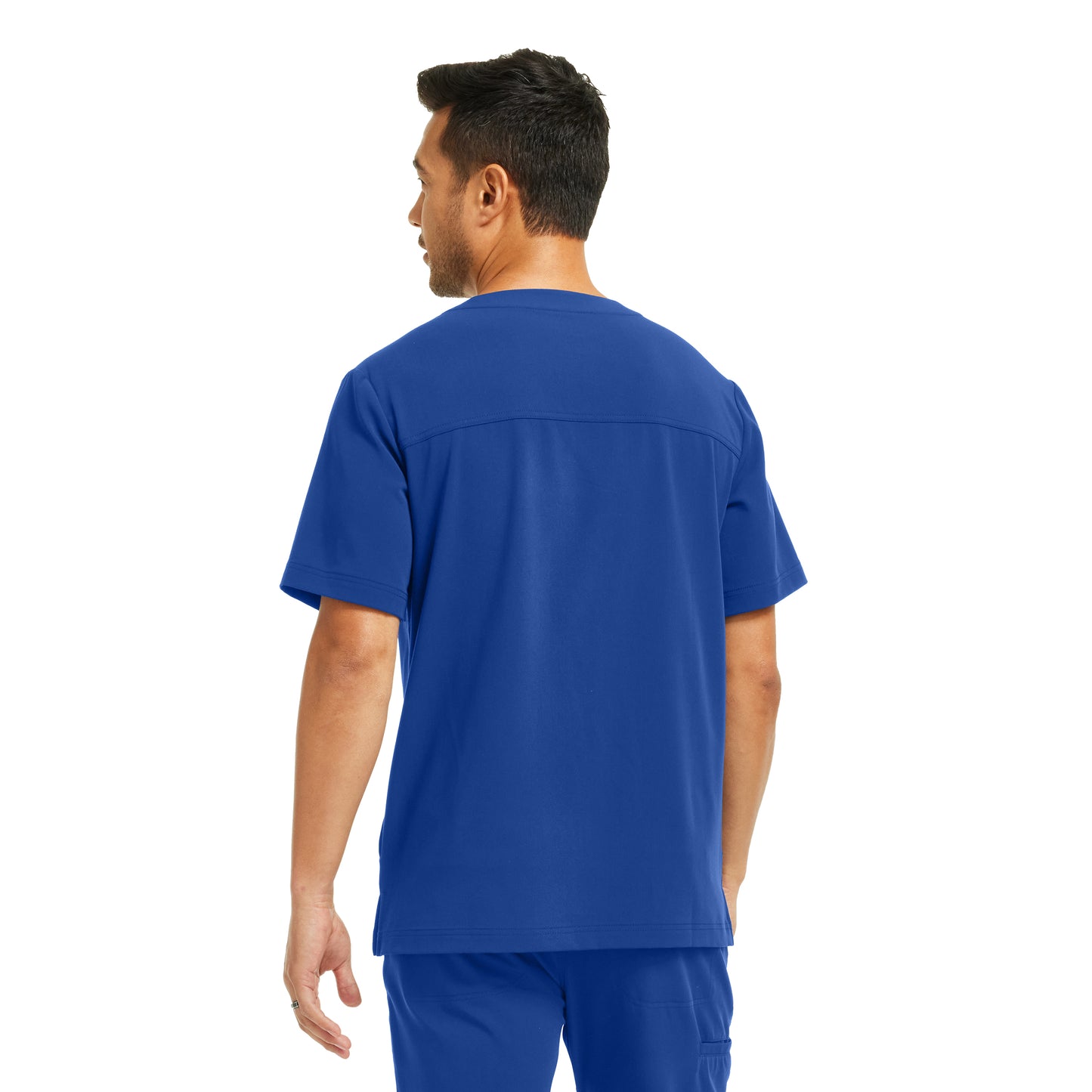 White Cross CRFT Men's 4-Pocket V-Neck Scrub Top