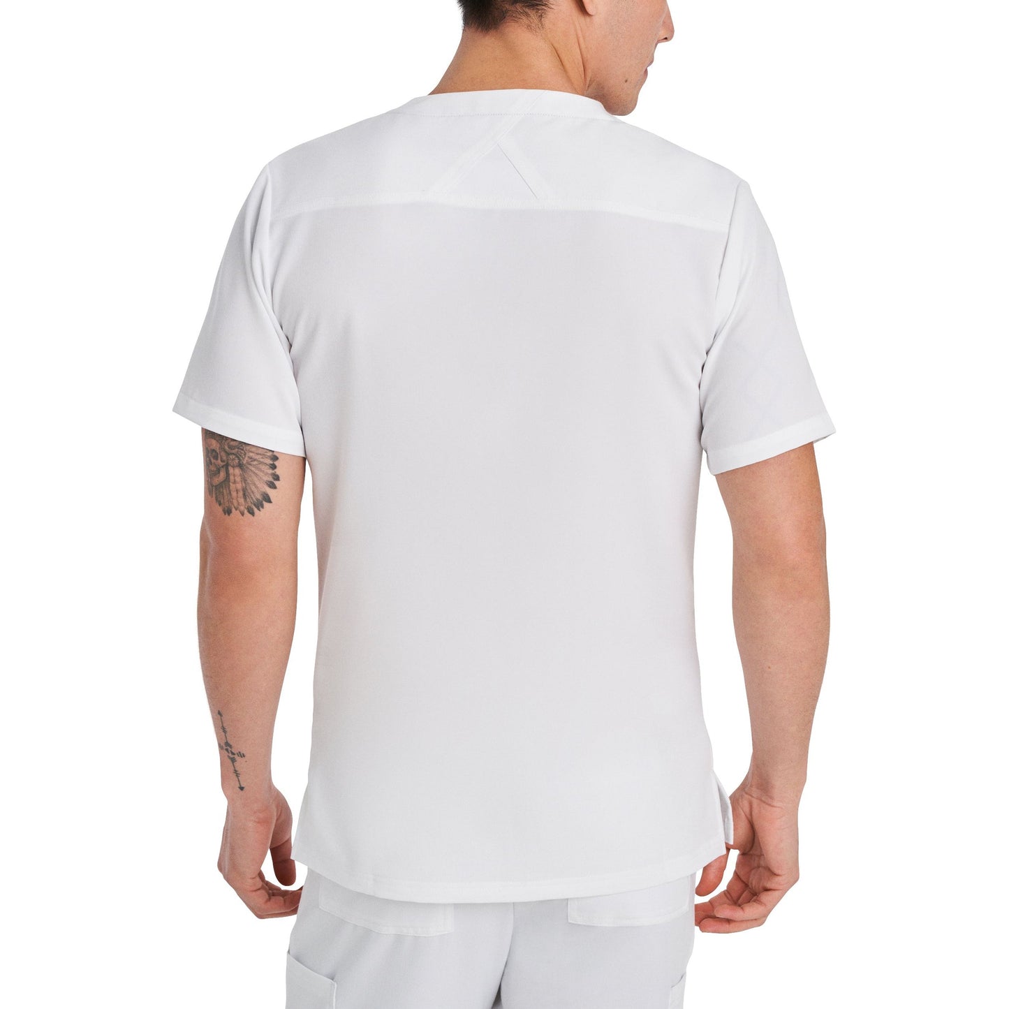 White Cross V-Tess Men's 3-Pocket V-Neck Scrub Top