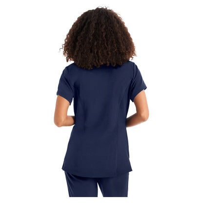 White Cross CRFT Women's 3-Pocket V-Neck Scrub Top