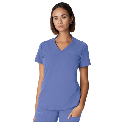 White Cross V-Tess Women's 2-Pocket V-Neck Scrub Top