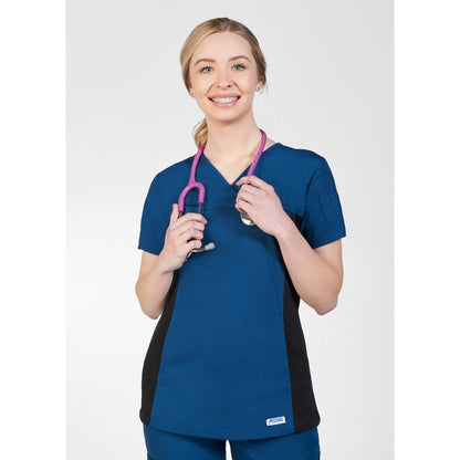 MOBB Flexi Stretchy Sides V-Neck Scrub Top