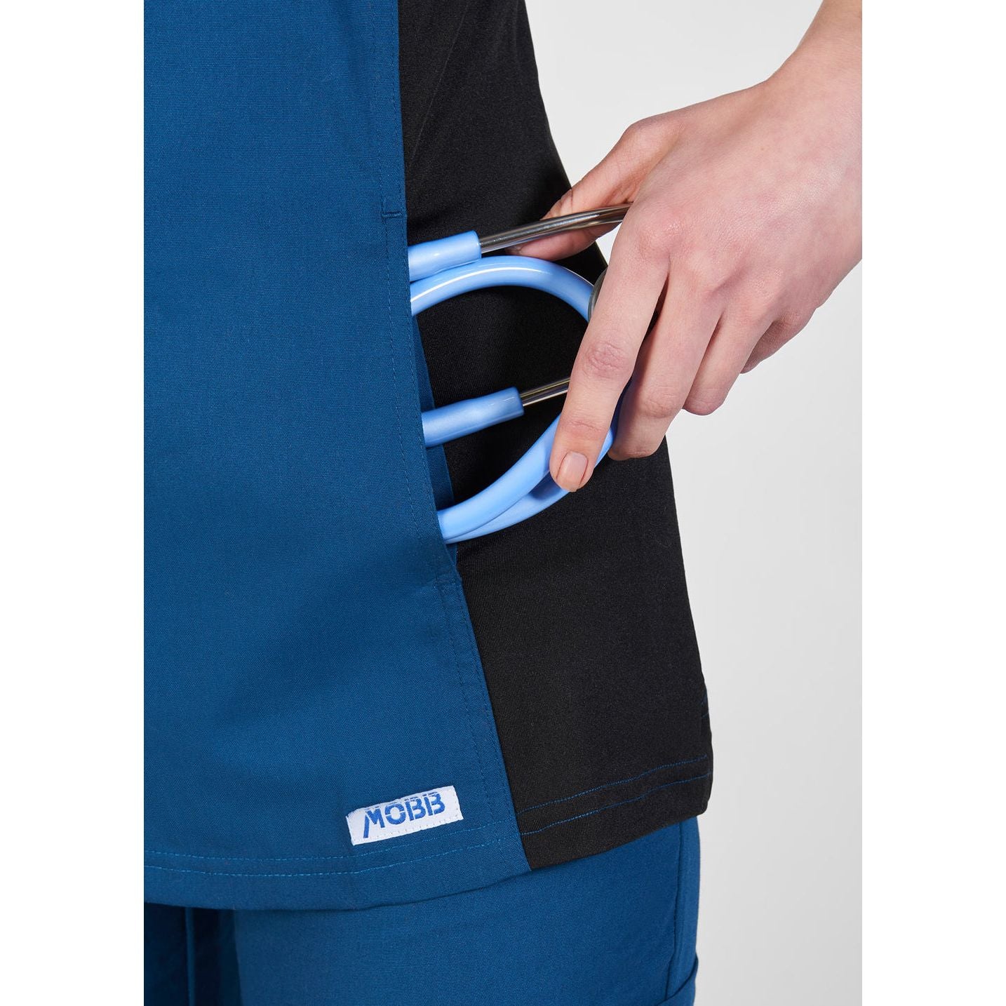 MOBB Flexi Stretchy Sides V-Neck Scrub Top