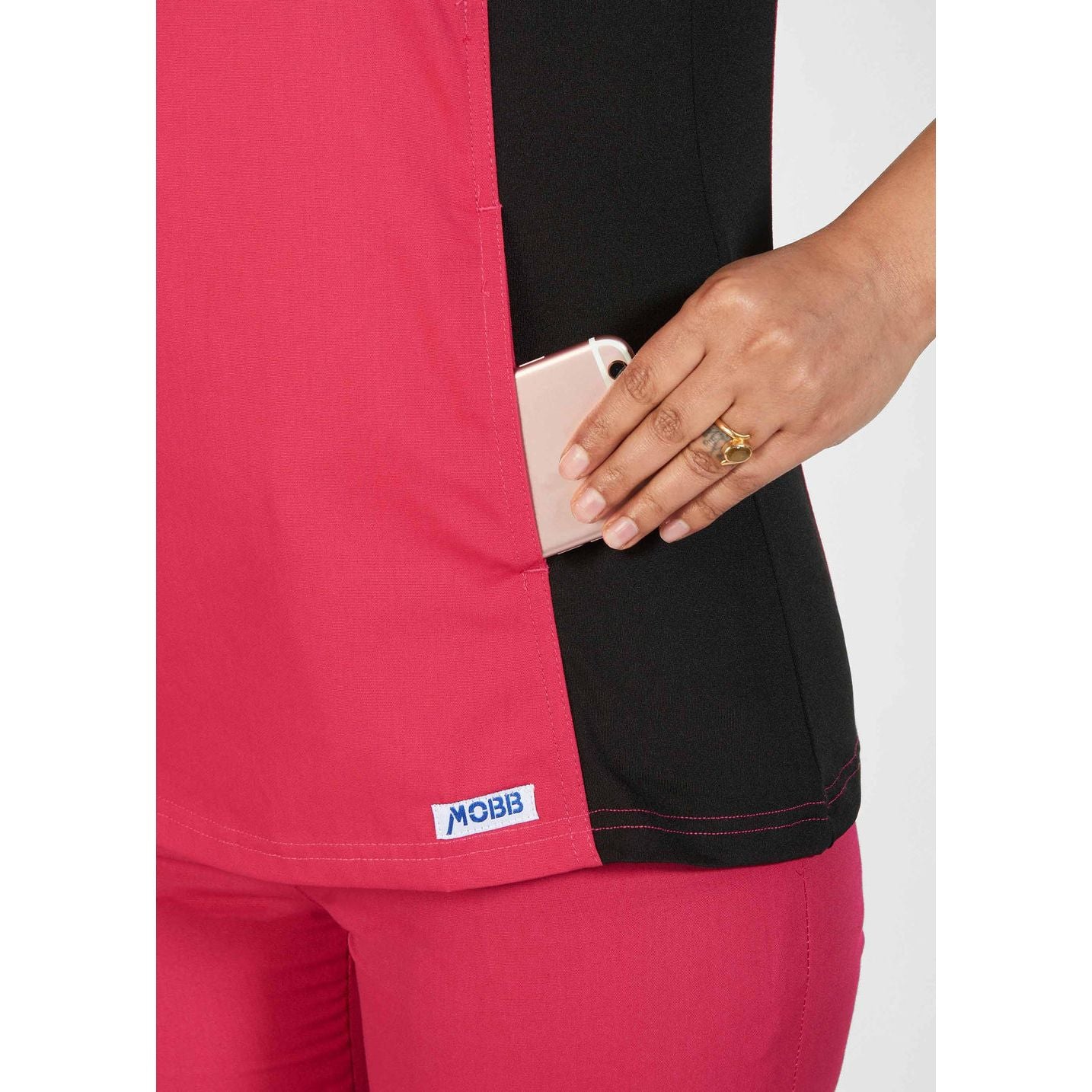 MOBB Flexi Stretchy Sides V-Neck Scrub Top