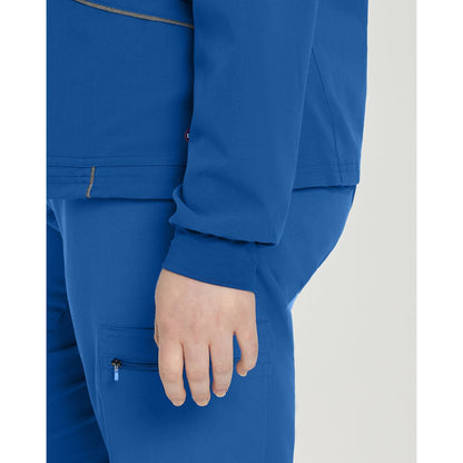 White Cross V-Tess Women's 3-Pocket Warm-Up Scrub Jacket