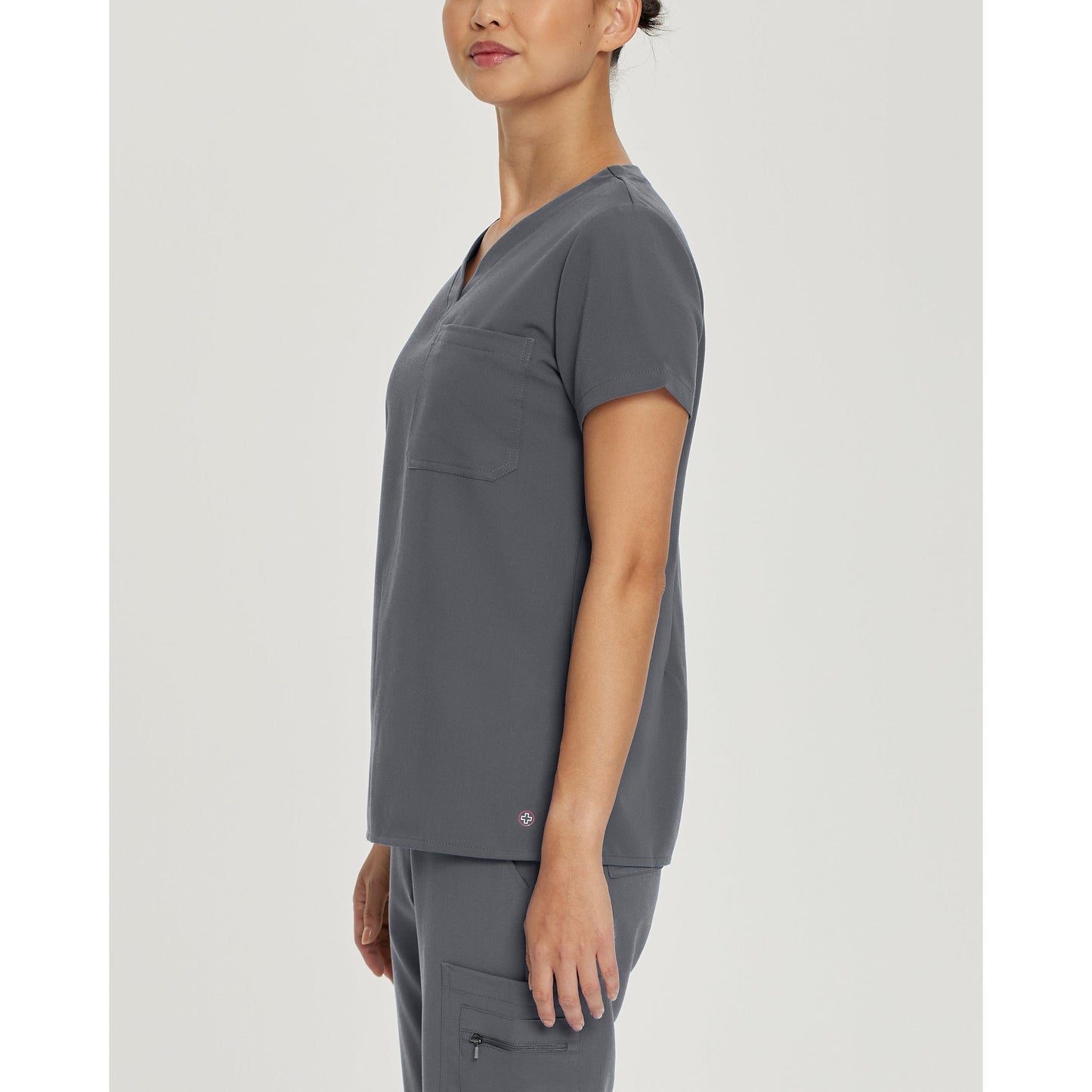 White Cross V-Tess Women's 1-Pocket V-Neck Scrub Top - SALE