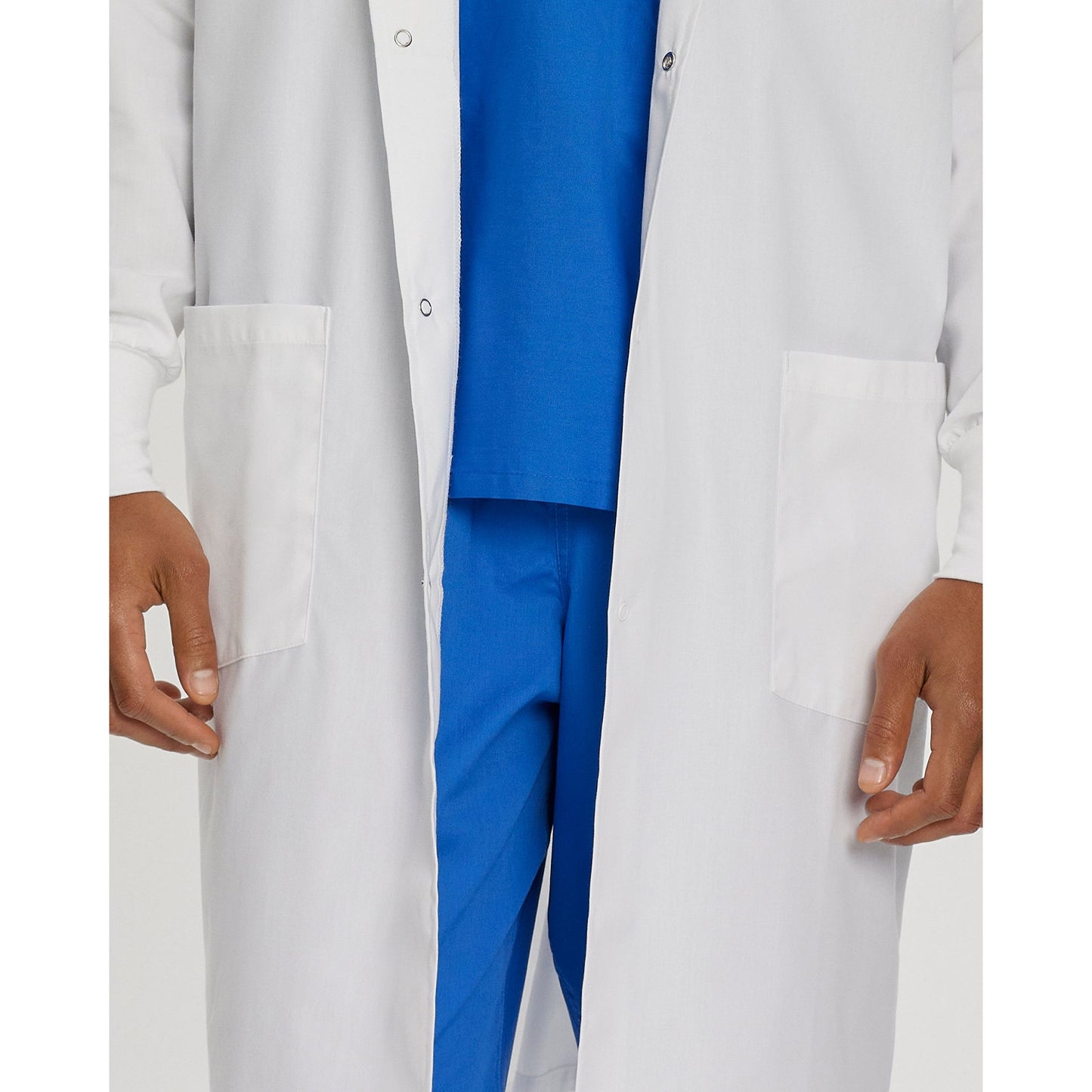 Landau Unisex 2-Pocket Full-Length White Coat