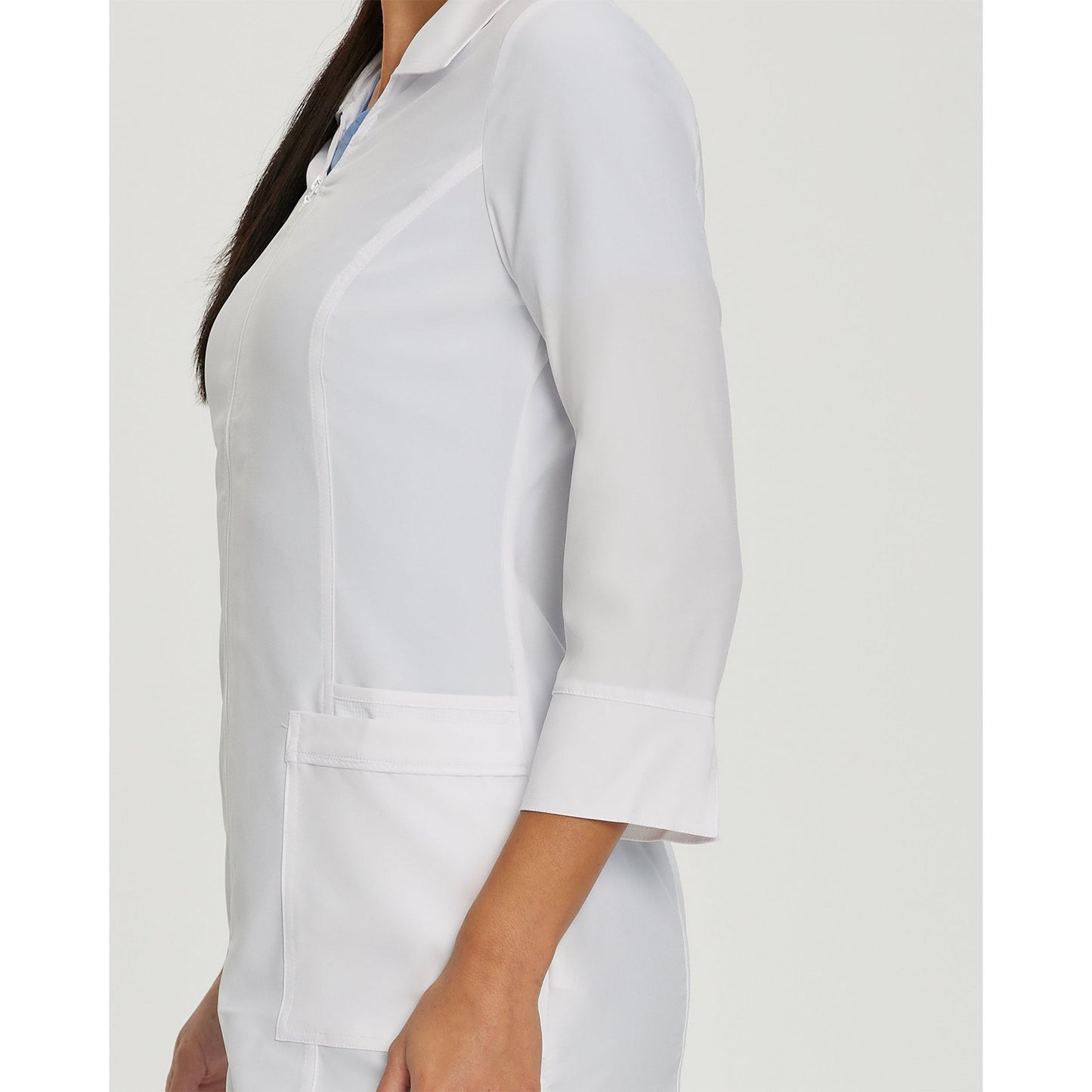 White Cross FIT Women's 3-Pocket Mid-Length White Coat
