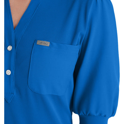 Landau Forward Women's 3-Pocket Y-Neck Scrub Top