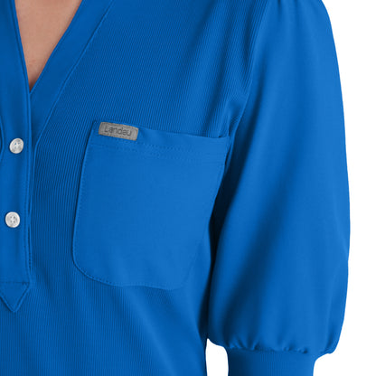 Landau Forward Women's 3-Pocket Y-Neck Scrub Top