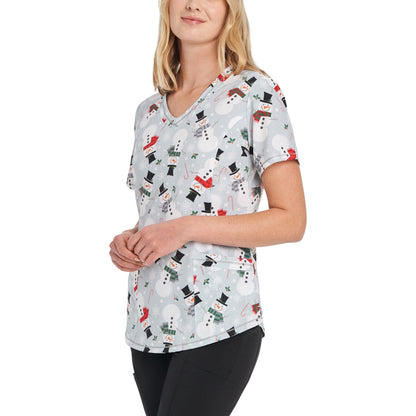 White Cross Women's 2-Pocket V-Neck Scrub Top