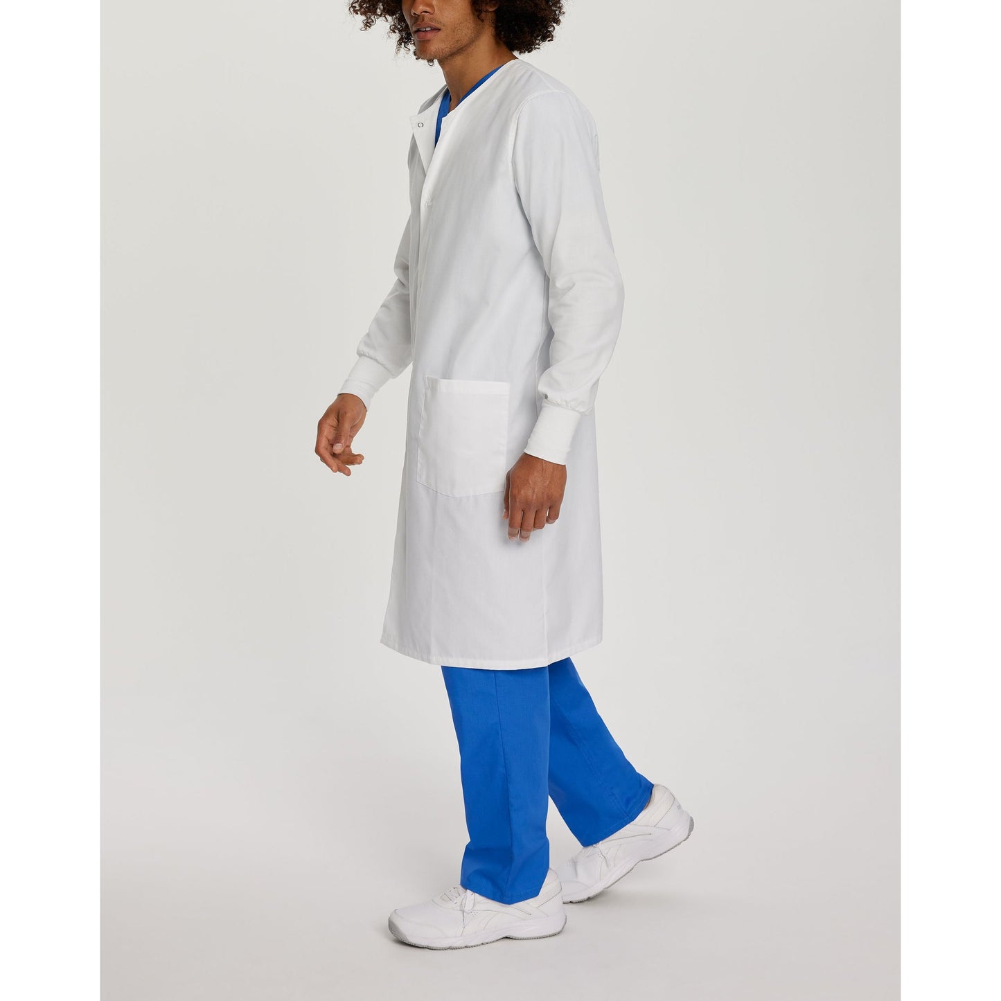 Landau Unisex 2-Pocket Full-Length White Coat