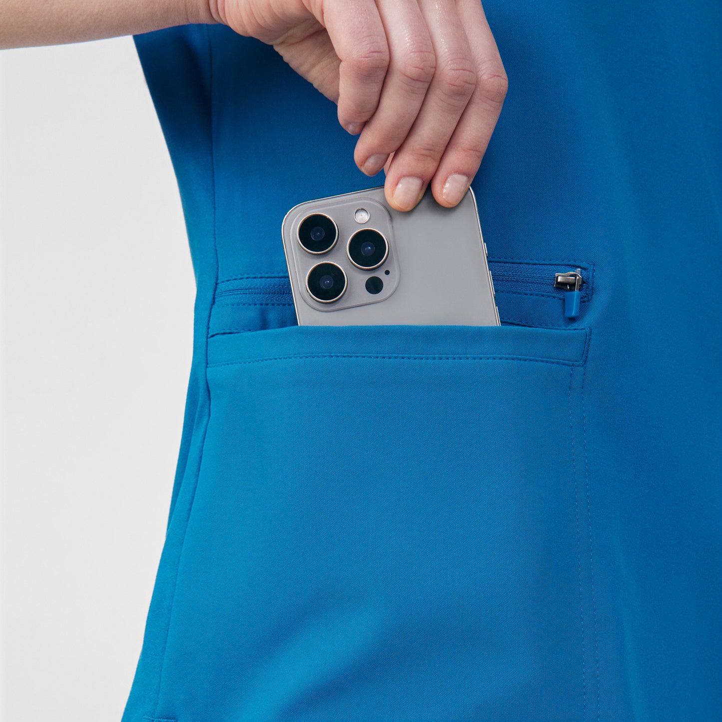 White Cross CRFT Women's 3-Pocket V-Neck Scrub Top