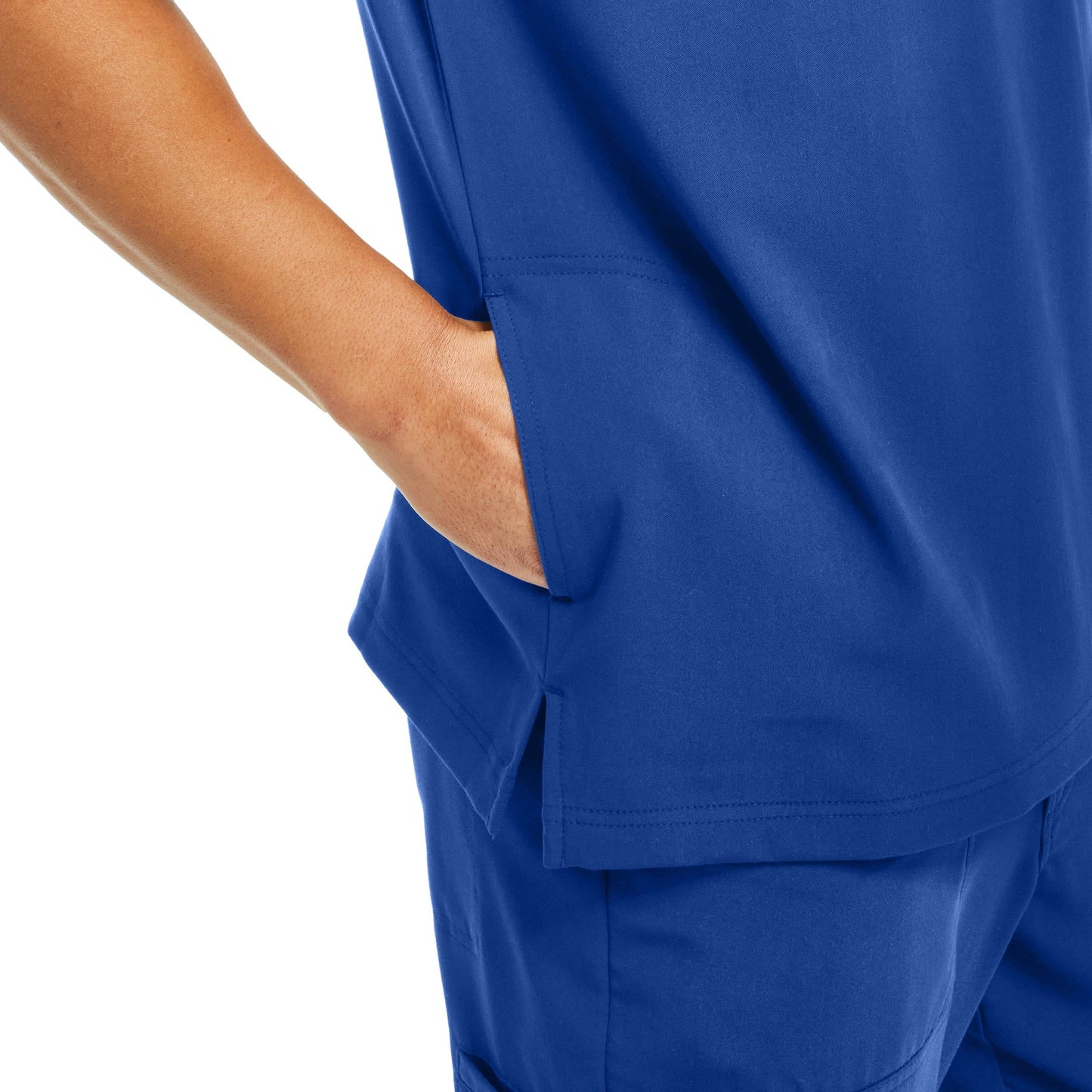 White Cross CRFT Men's 4-Pocket V-Neck Scrub Top