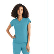 White Cross CRFT Women's 1-Pocket V-Neck Scrub Top