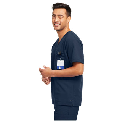 White Cross V-Tess Men's 3-Pocket V-Neck Scrub Top