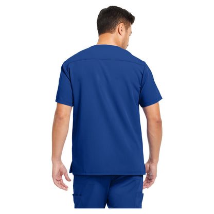 White Cross V-Tess Men's 3-Pocket V-Neck Scrub Top