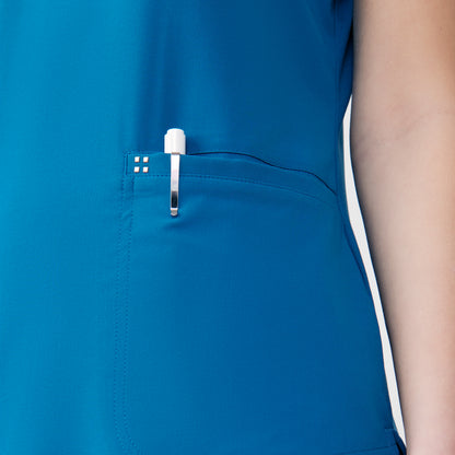 White Cross CRFT Women's 3-Pocket V-Neck Scrub Top