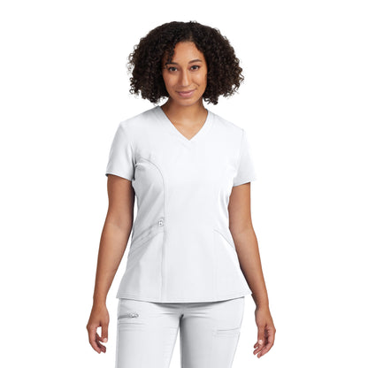White Cross V-Tess Women's 3-Pocket V-Neck Scrub Top - SALE