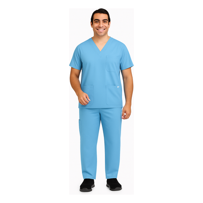 MOBB Unisex 8 Pocket Drawstring/Elastic Scrub Set