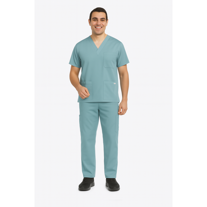 MOBB Unisex 8 Pocket Drawstring/Elastic Scrub Set