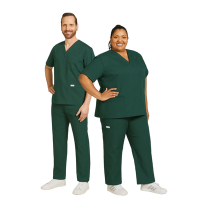 MOBB Unisex 8 Pocket Drawstring/Elastic Scrub Set