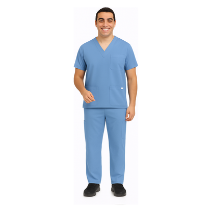 MOBB Unisex 8 Pocket Drawstring/Elastic Scrub Set