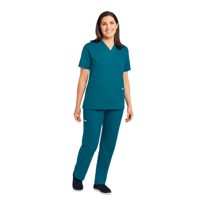 MOBB Unisex 8 Pocket Drawstring/Elastic Scrub Set