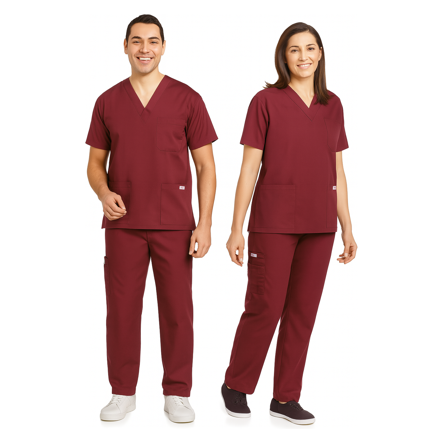 MOBB Unisex 8 Pocket Drawstring/Elastic Scrub Set