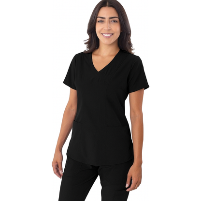 Scrub Top Zinnia Four-way Stretch Fabric