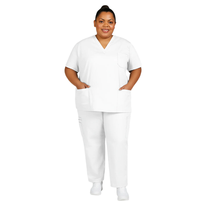 MOBB Unisex 8 Pocket Drawstring/Elastic Scrub Set