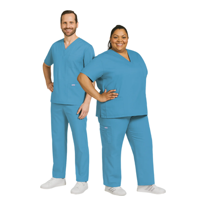 MOBB Unisex 8 Pocket Drawstring/Elastic Scrub Set