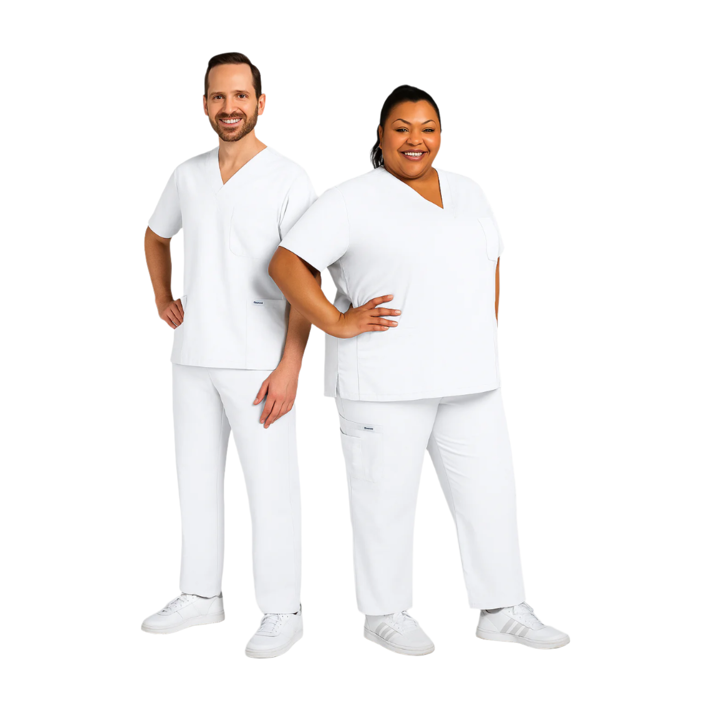 MOBB Unisex 8 Pocket Drawstring/Elastic Scrub Set