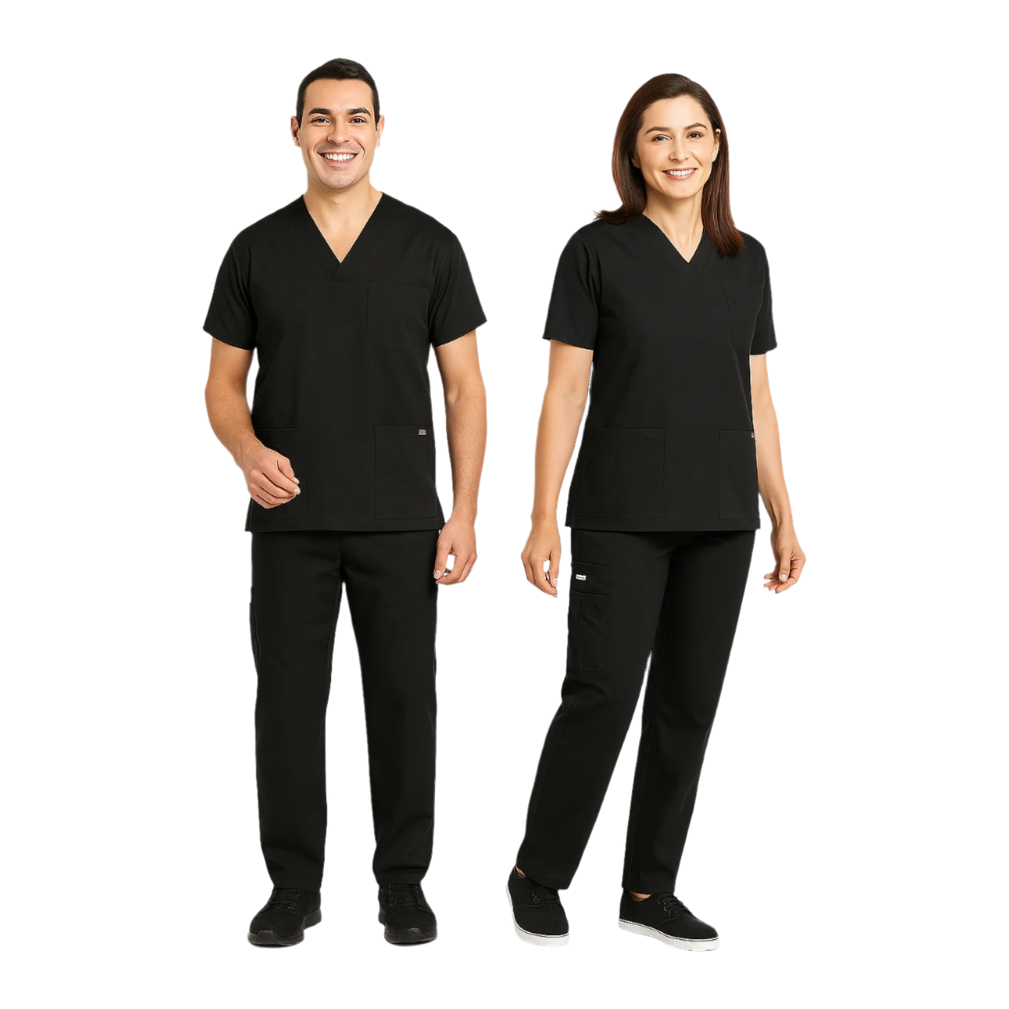 MOBB Unisex 8 Pocket Drawstring/Elastic Scrub Set