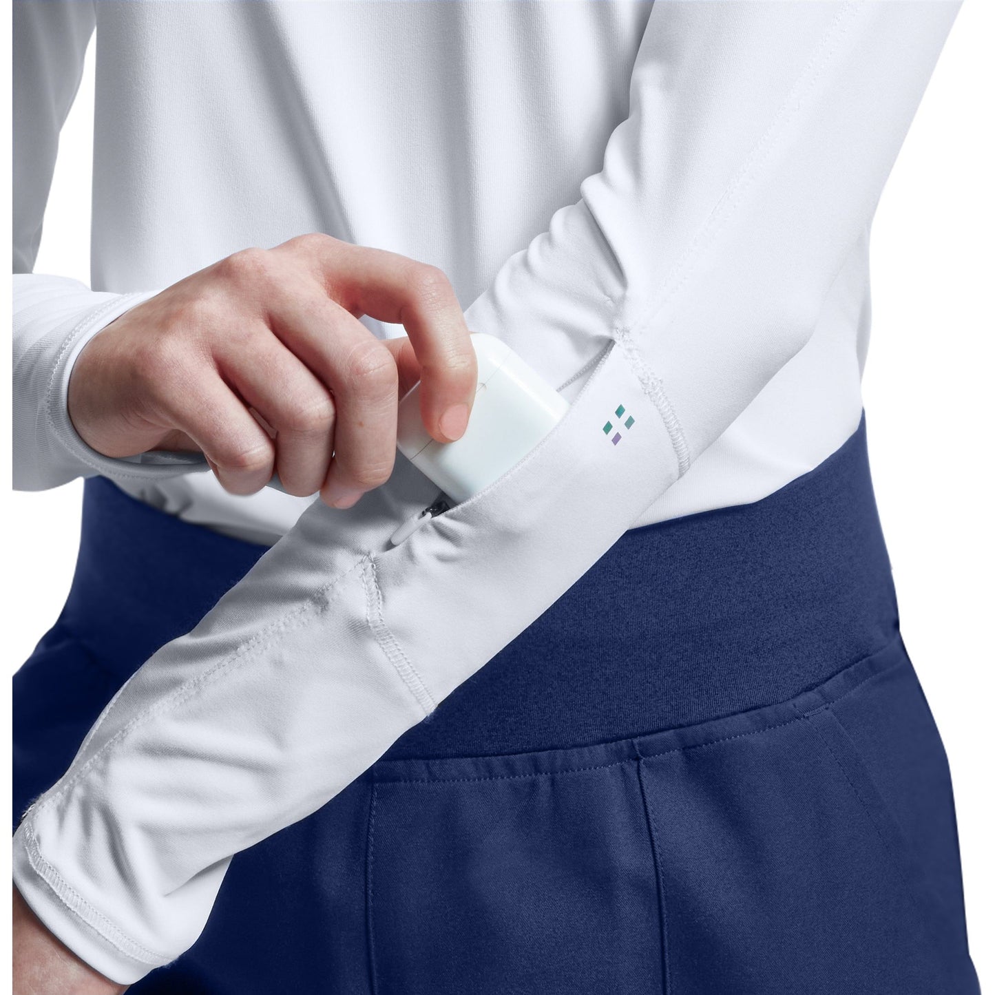 White Cross VIBE Women's 1-Pocket Long-Sleeve Tee