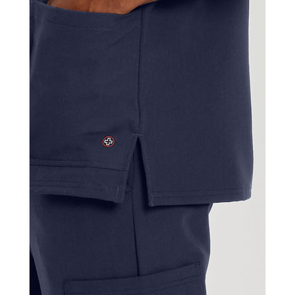 White Cross V-Tess Men's 3-Pocket V-Neck Scrub Top