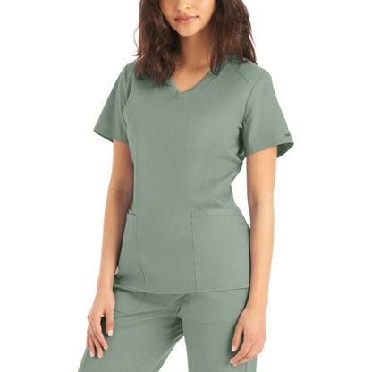Landau ProFlex Women's 3-Pocket V-Neck Scrub Top