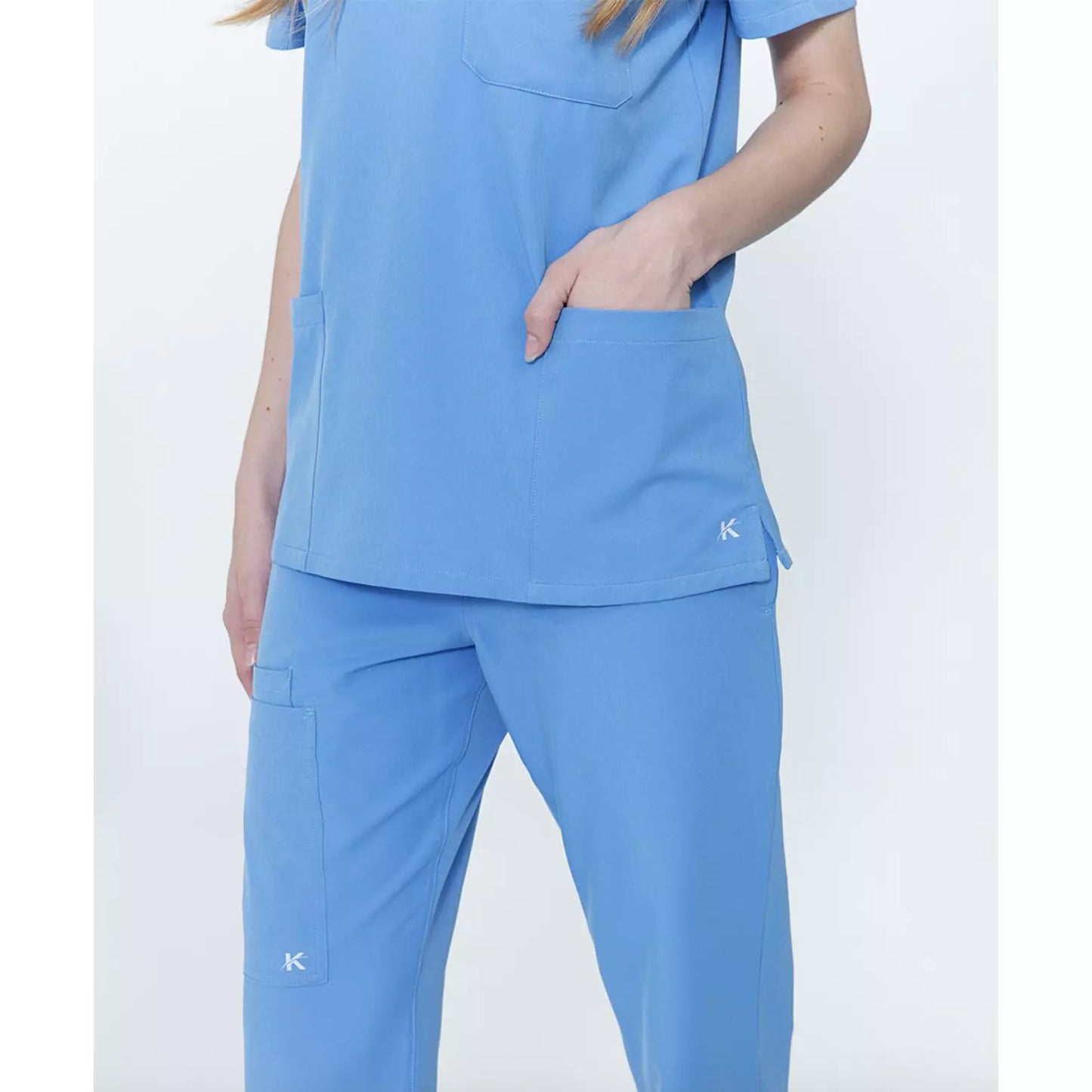 KALEA Women's Scrub Pants B1 One Side pocket
