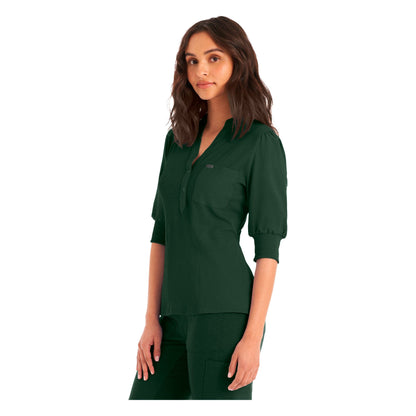 Landau Forward Women's 3-Pocket Y-Neck Scrub Top