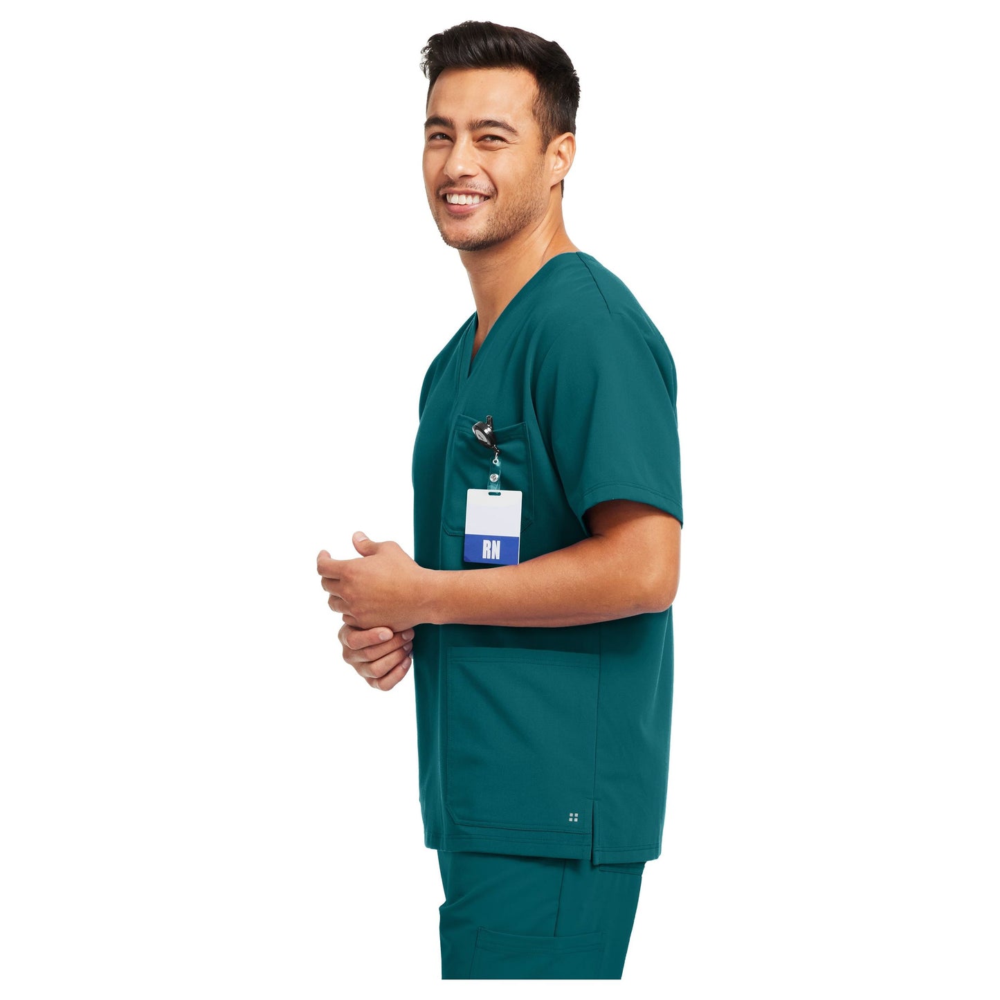 White Cross V-Tess Men's 3-Pocket V-Neck Scrub Top SALE