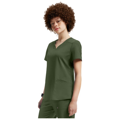 White Cross VIBE Women's 3-Pocket V-Neck Scrub Top