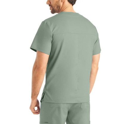Landau ProFlex Men's 2-Pocket V-Neck Scrub Top