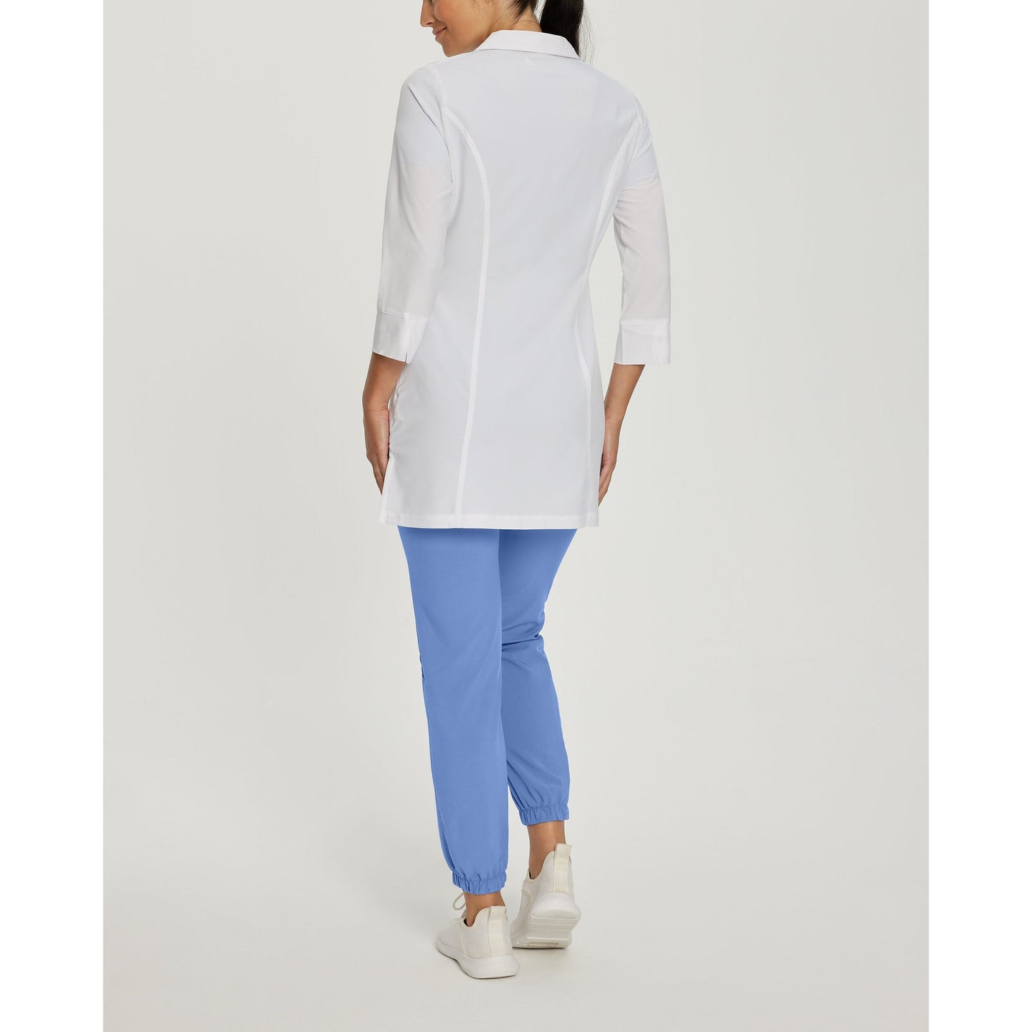 White Cross FIT Women's 3-Pocket Mid-Length White Coat