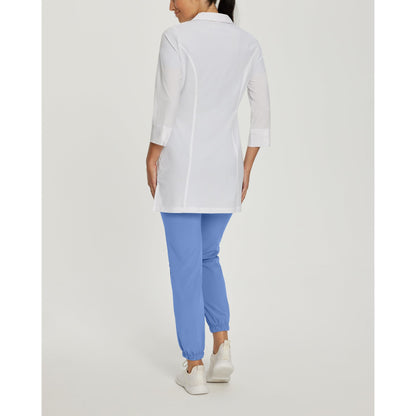 White Cross FIT Women's 3-Pocket Mid-Length White Coat