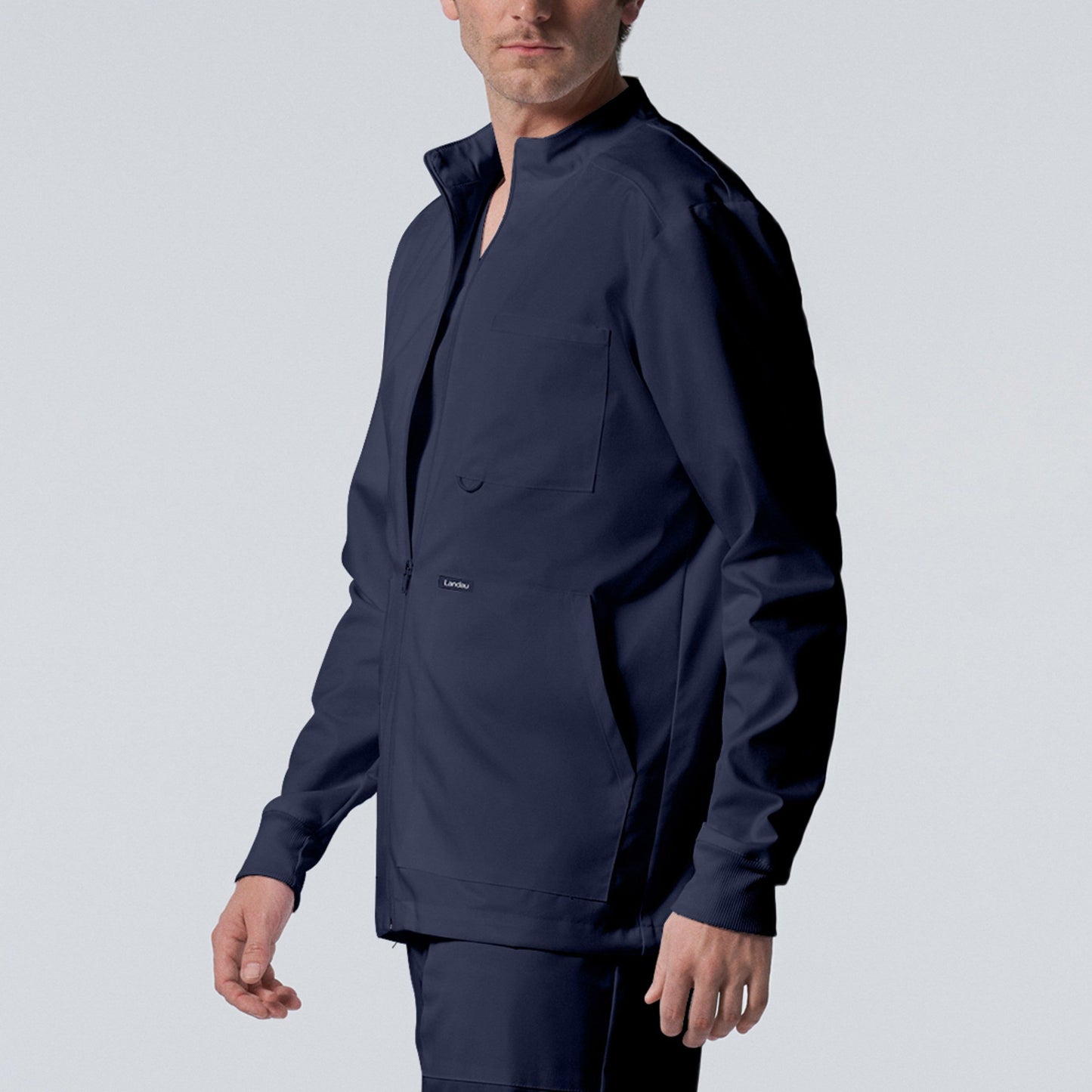 Landau ProFlex Men's 4-Pocket Scrub Jacket
