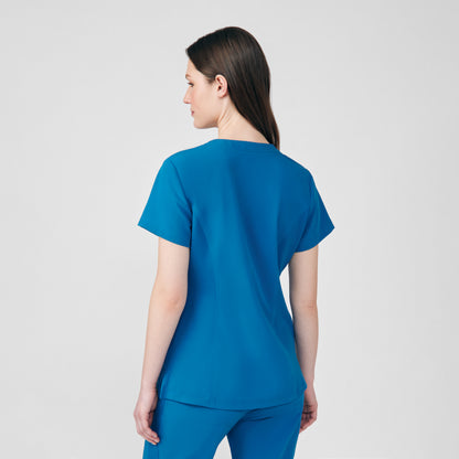 White Cross CRFT Women's 3-Pocket V-Neck Scrub Top