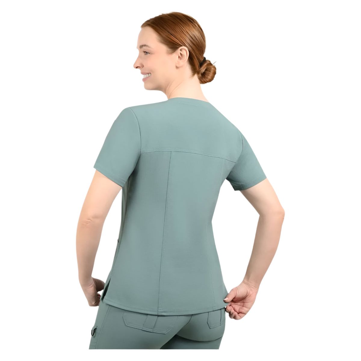 The Pria-Notch Neck Scrub Top