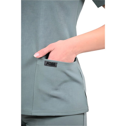 The Pria-Notch Neck Scrub Top