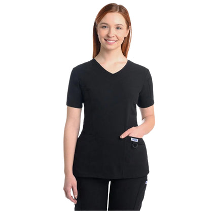 The Angie V-Neck Scrub Top by MOBB