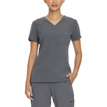 White Cross V-Tess Women's 1-Pocket V-Neck Scrub Top - SALE